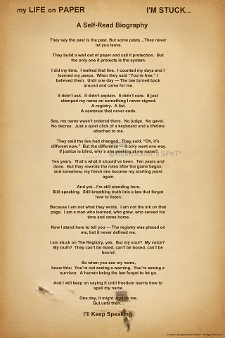 01 -my LIFE On PAPER I'M STUCK...-© Watermark️