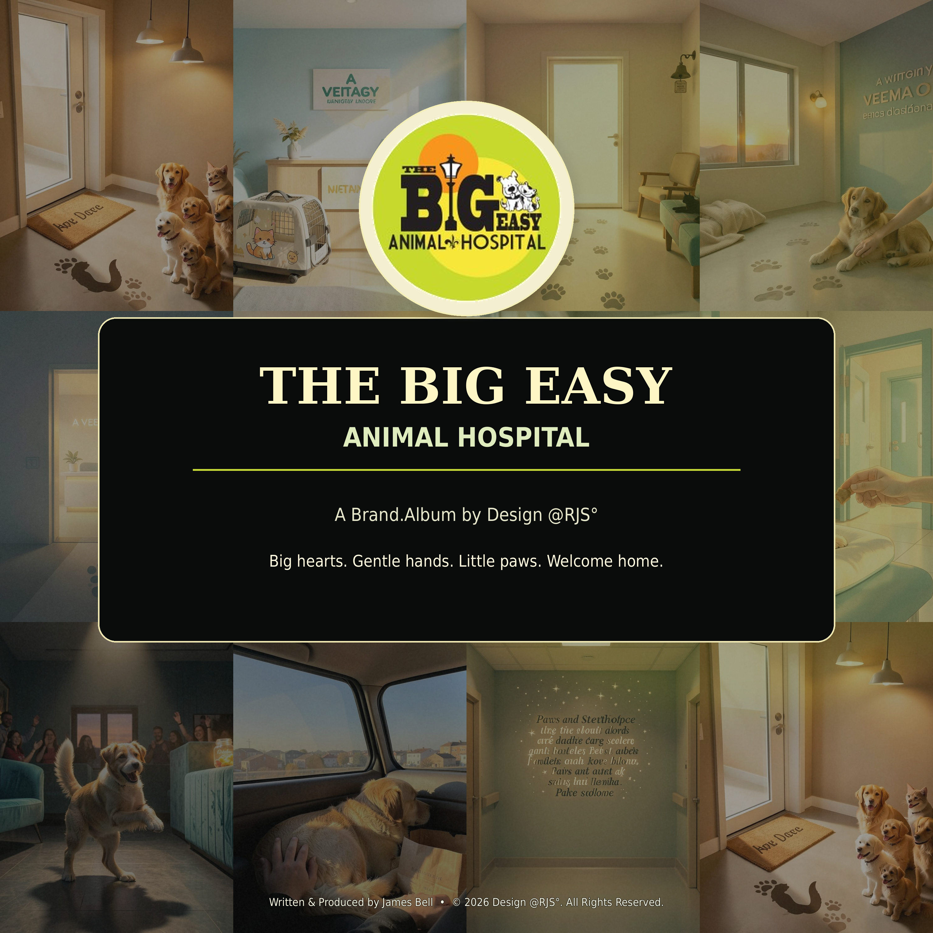 Official front cover for The Big Easy Animal Hospital Brand.Album