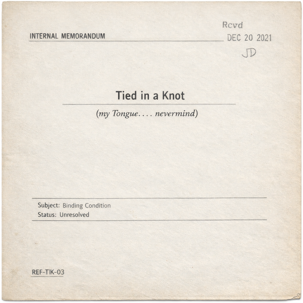 Track 1.3 — ...Tied in a Knot... — Track Art