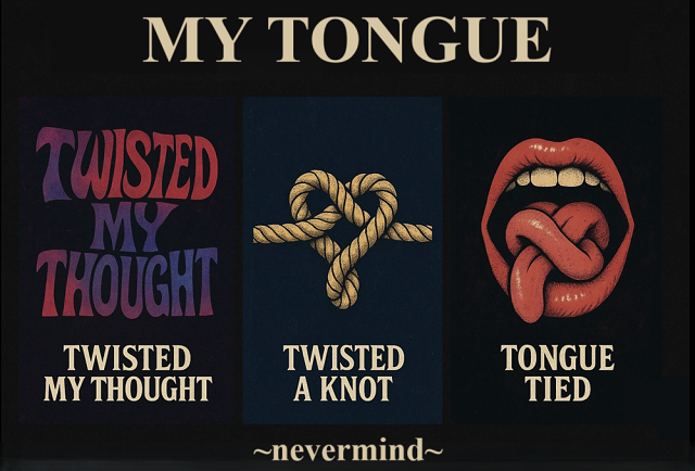 2~ilogy~ My Tongue Twisted A Knot ~nevermind~ 3~ptych Poster°