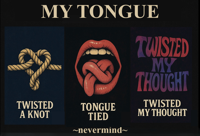 3~ilogy~ My Tongue Tongue Tied ~nevermind~ 3~pytch Poster°