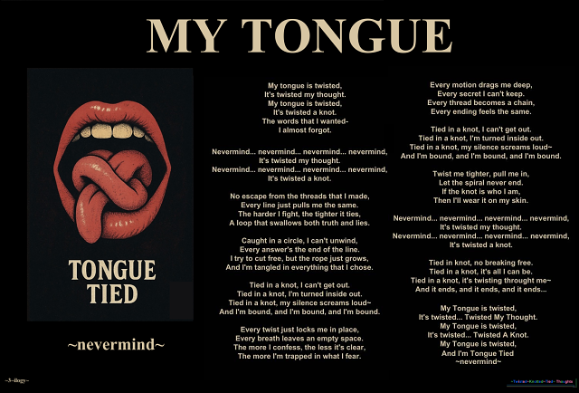 ~3~ilogy~ Tongue Tied ~Track Poster ~lyrics